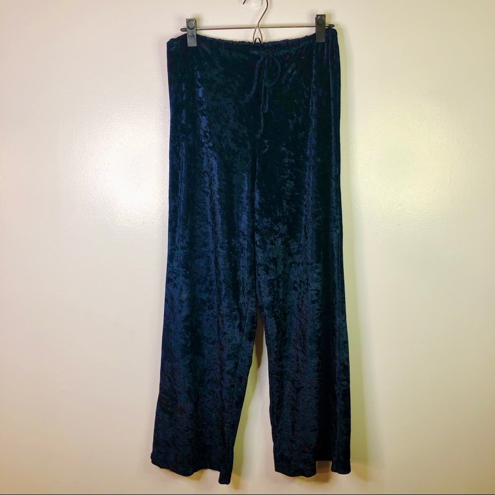 Vintage Grishko Blue Velvet Dance Warm Up Pants